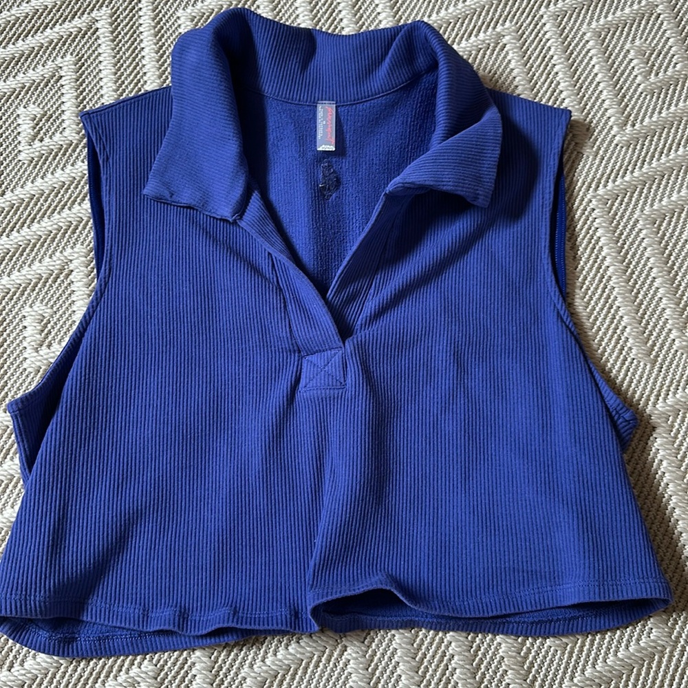 FP Movement Lay Up Crop - in Morrocan Blue *NWOT